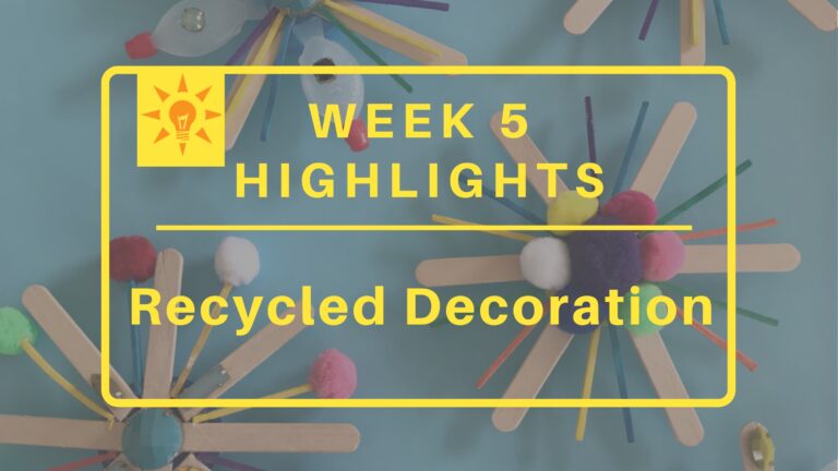 Week 5: Recycled Decoration Highlights