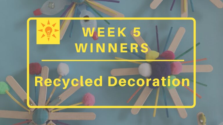 Week 5: Recycled Decoration Winners